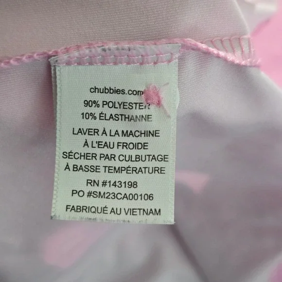 Chubbies Mens Large Pink Blue Ombre Pineapple Performance Polo Shirt SM23CA00106 - Picture 6 of 8